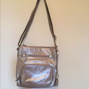 Leather, Giani Bernini, adjustable strap crossbody